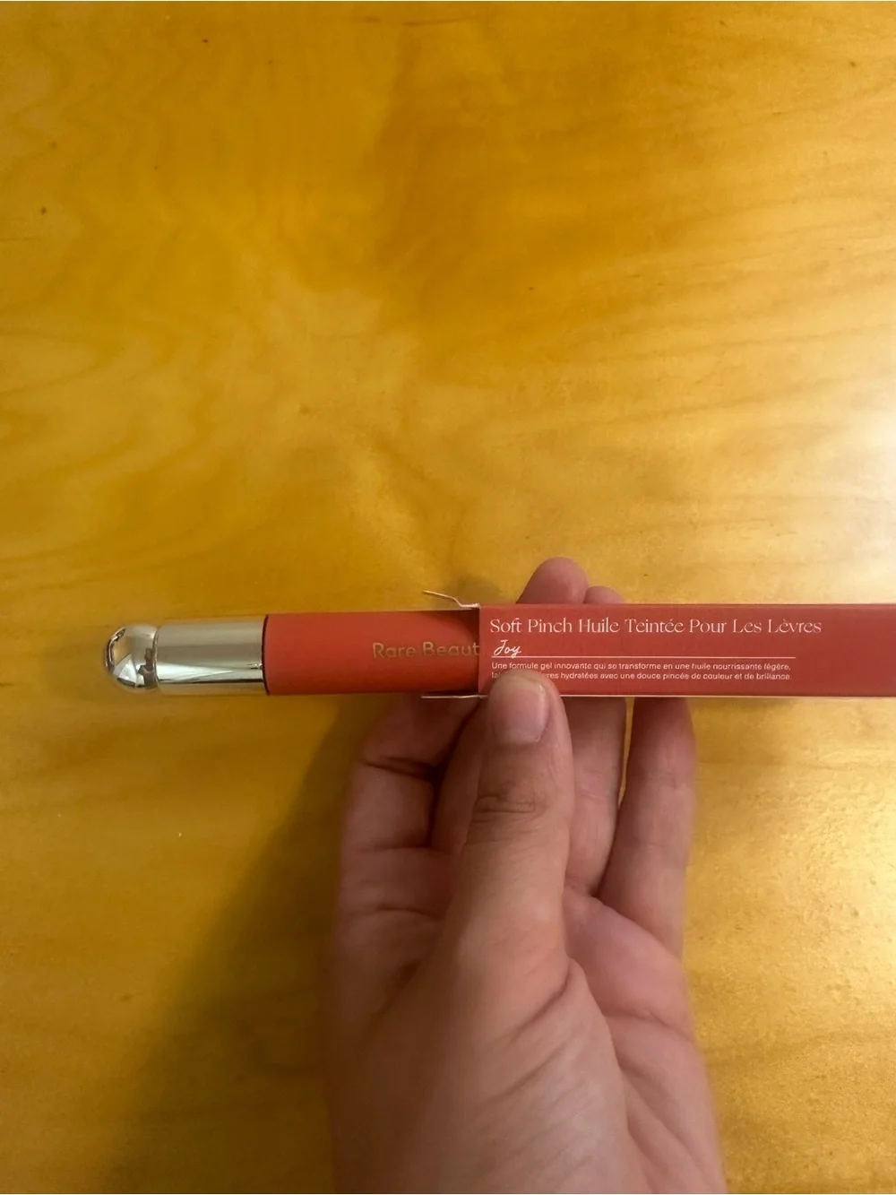 Rare Beauty Soft Pinch Tinted Lip Oil in Joy Muted Peach New